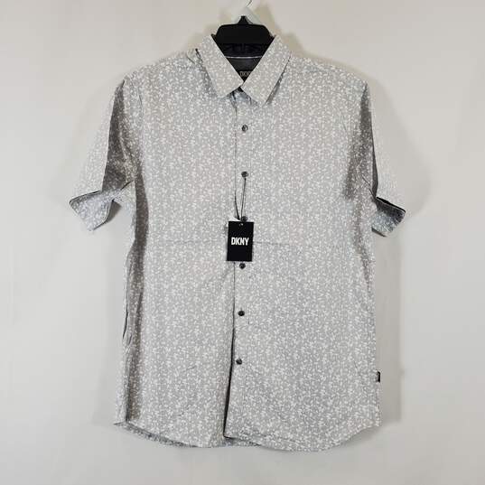 DKNY Men's Gray Button Up SZ S NWT image number 1