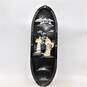 Vintage Asian Mother of Pearl Inlay Black Lacquer Wood Panel image number 1