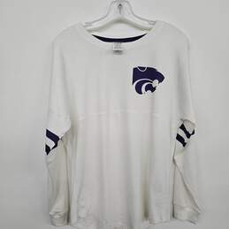 Victoria's Secret with 5th & Ocean White Wildcat Long Sleeve Shirt