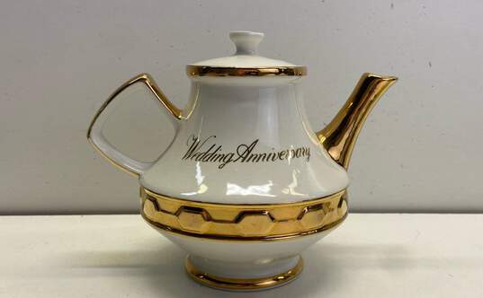 Vintage Gibsons Staffordshire England 25th Anniversary Coffee /Teapot image number 2