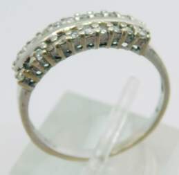14K White Gold 0.21 CTTW Diamond Wedding Ring- For Repair 2.7g alternative image