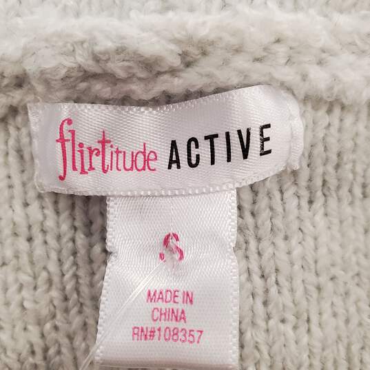 Buy the Flirtitude Active Women Grey Sweater S NWT