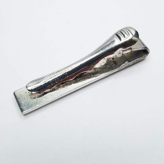 Anson Sterling, Sterling Silver Initial "M" Tie Bar Clip 14.1g image number 2