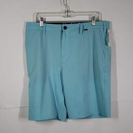 Mens Regular Fit Flat Front Belt Loops Slash Pockets Chino Shorts Size 34