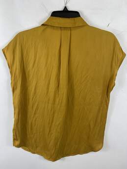 Philosophy Women Yellow Sleeveless Button Up Blouse S alternative image