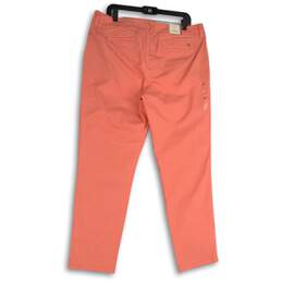 NWT Tommy Hilfiger Womens Pink Flat Front Hampton Chino Pants Size 16 alternative image