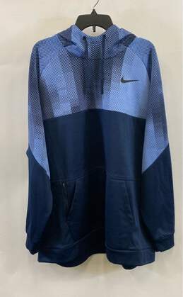 Nike Blue Hooded Pullover Sweatshirt - Size XXXL
