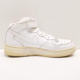 Nike Air Force 1 Mid Triple White Sneakers 315123-111 Size 9.5