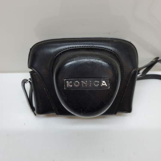 Konica EE-Matic Deluxe Rangefinder 35mm Film Camera 40mm f2.8 Lens & Leather Case image number 6