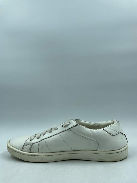 Authentic Saint Laurent Paris SL/01 White Sneakers M 9 image number 2