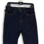 Womens Blue Denim Pockets Medium Wash Slim Fit Skinny Leg Jeans Size 10L image number 3