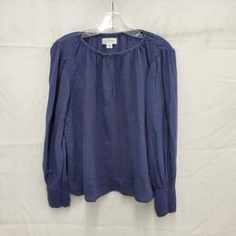 Velvet By Graham & Spencer100% Cotton Blue Gauze Blouse Size XS