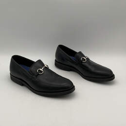 Mens Black Leather Horsebit Round Toe Slip-On Loafer Shoes Size 10.5 alternative image