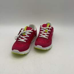 NWT Womens Pink Yellow Low Top Lace Up Running Sneaker Shoes Size 7.5