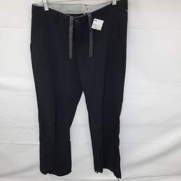 Wm REI Northway Black Drawstring Button Activewear Pants Sz 6
