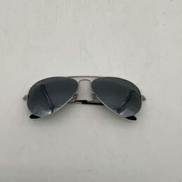 Mens RB3025 Silver Green Lens Metal Full Rim Aviator Sunglasses w/ Case alternative image
