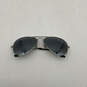 Mens RB3025 Silver Green Lens Metal Full Rim Aviator Sunglasses w/ Case image number 2