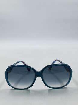 Emilio Pucci Teal Tinted Oversized Sunglasses alternative image