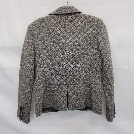 Talbots Gray Wool Blend Blazer Button Up Jacket Size 4p image number 2