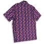 NWT Mens Purple Collared Short Sleeve Button Front Pullover Polo Shirt 2XL image number 2