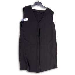 NWT Womens Black Choker Sleeveless Pullover Short Shift Dress Size XL