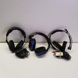 Lot of 3 Turtle Beach Ear Force Gaming Headsets alternative image