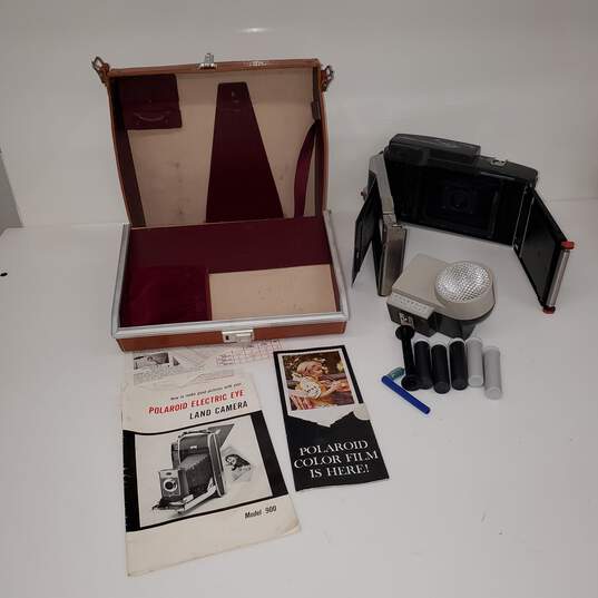 Untested P/R Vintage Polaroid 900 Electric Eye Land Instant Film Camera + More image number 1