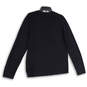 Mens Navy Blue Long Sleeve Round Neck Pullover T-Shirt Size Medium image number 2
