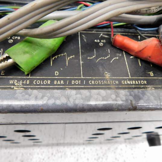 VNTG RCA Brand WR-64B Model Color Bar/Dot/Crosshatch Generator for Color Television; Includes Attached Cables image number 2