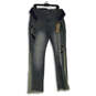 NWT Womens Navy Blue Denim Medium Wash Pockets Straight Leg Jeans Size 22W image number 1