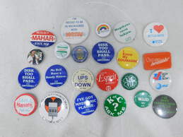 Various Pin Back Buttons Lot Of 24