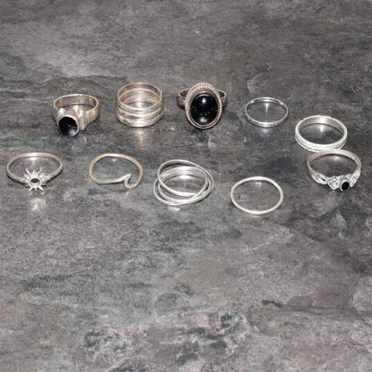 Bulk Assortment of Fine Sterling Silver Jewelry - 240.0g image number 4