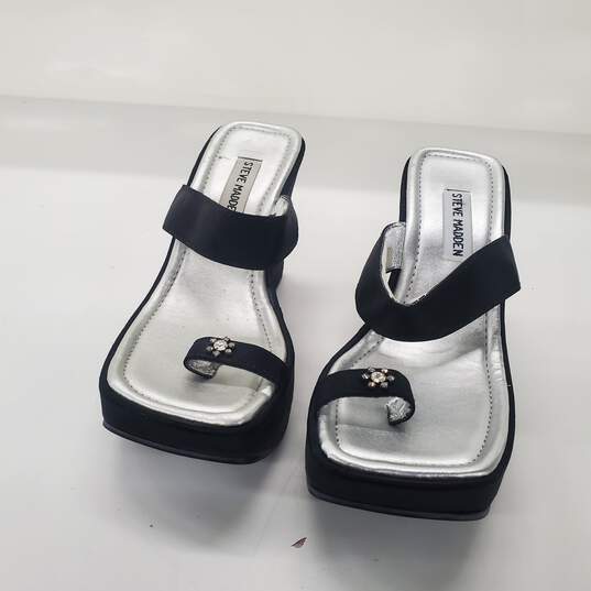 Steve Madden Women's Toe Ring Wedge Sandals Size 8M image number 1