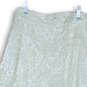 Womens White Sequin Culottes Stretch Wide Leg Capri Pants Size Small image number 4