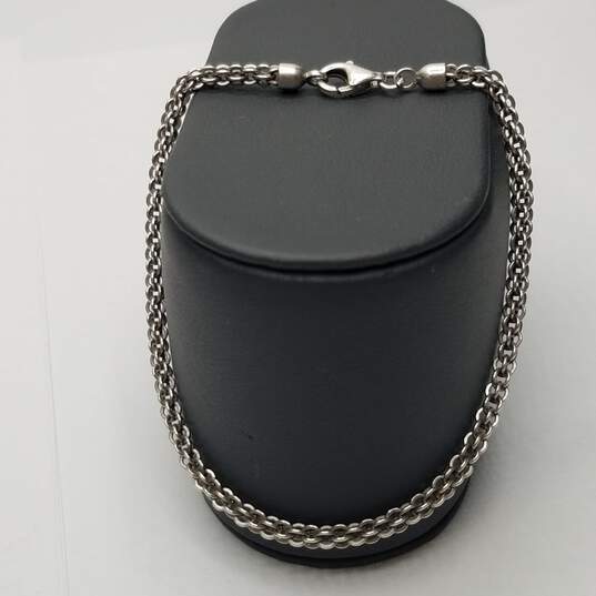 Sterling Silver Gemstone Ring + 7 - 7 1/2" Bracelet Bundle 2 Pcs 13.9g image number 2
