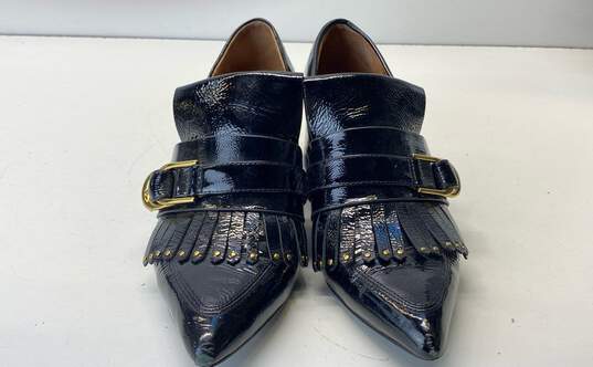 & Other Stories Women's Black Block Heel Pointed Loafers Size 9 image number 3