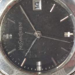 Yves Saint Laurent 870721 Black Dial Stainless Steel 100M WR Watch alternative image
