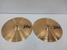 2PC Paiste 14 PST 5 Medium Hats Made in Germany