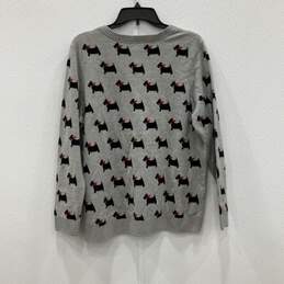 Charter Club Womens Gray Scottie Dog Round Neck Long Sleeve Pullover Sweater 2XL alternative image