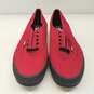 Vans Men's Authentic Black Sole Jester Red Ankle Casual Sneaker sz 13 image number 3