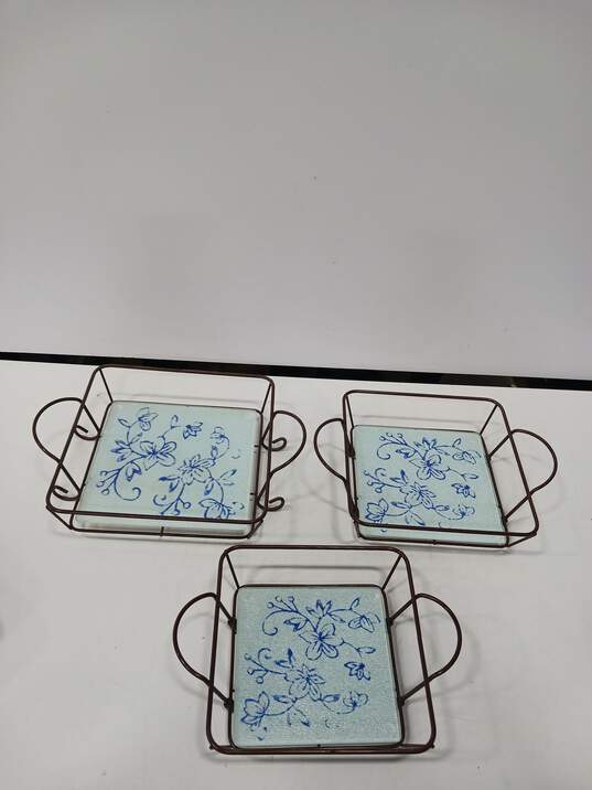 Trio of Ceramic Casserole Dishes with Lids image number 7