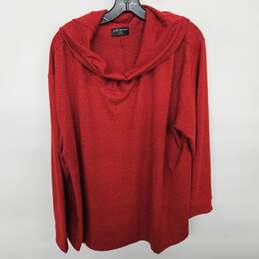 Lane Bryant Red Cowl Neck Sweater