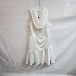 Milly White Nia Satin Cowl Dress WM Size 4 NWT