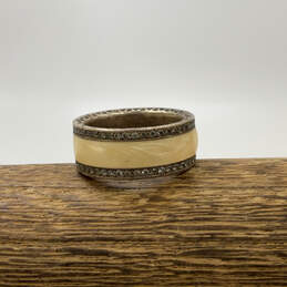 Designer Pandora S925 ALE Sterling Silver Engraved Enamel Band Ring