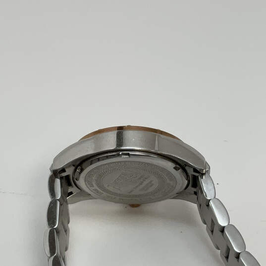 Designer Invicta Angle Two-Tone Round Dial Rhinestone Analog Wristwatch image number 4