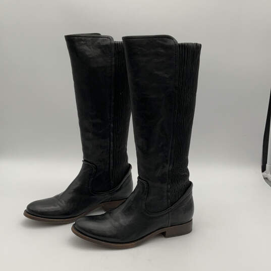 Womens Melissa Scrunch 3477103 Black Pull-On Knee High Boots Sz 5.5M w/ Box image number 3