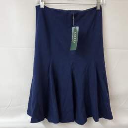 Ralph Lauren Capri Navy Blue Midi Skirt Women's 4 NWT alternative image