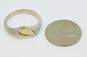 Artisan 990 Silver & 9K Yellow Gold Band Ring 2.7g image number 4