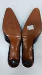 Stuart Weitzman Women's Brown/Black Heeled Pointed Toe Mules Size 7m image number 5