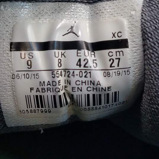 Nike Air Jordan 1 Retro Mid Black Sneakers 554724-021 Size 9 image number 7